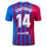 Camisola FC Barcelona Philippe Coutinho 14 Equipamento Primeiro 2021-2022 Manga Curta